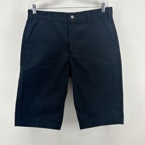 Carhartt B372 BLK Mens Black Work Shorts Size 34 Twill Utility Carpenter Cargo